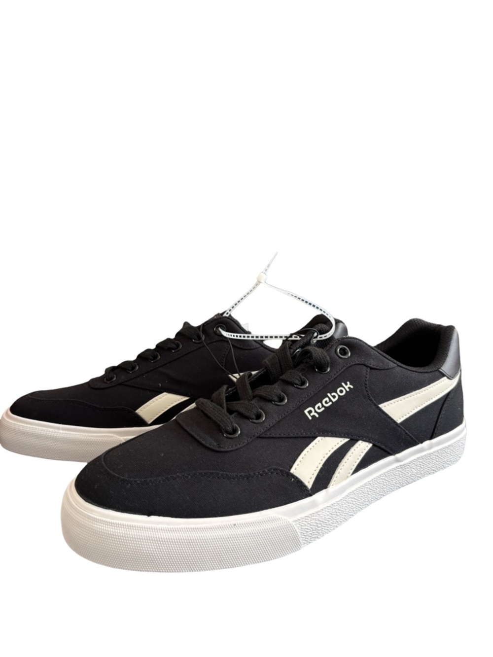 Reebok Black Sneakers with White Accents - Low Top size 10.5 men’s